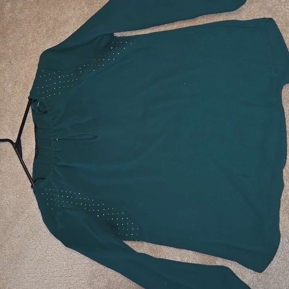 Zara emerald top